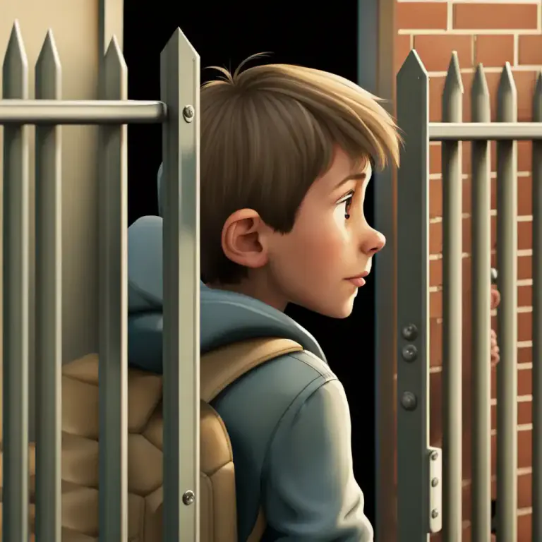 Visual representation of "play truant" - To deliberately stay away from school without permission.