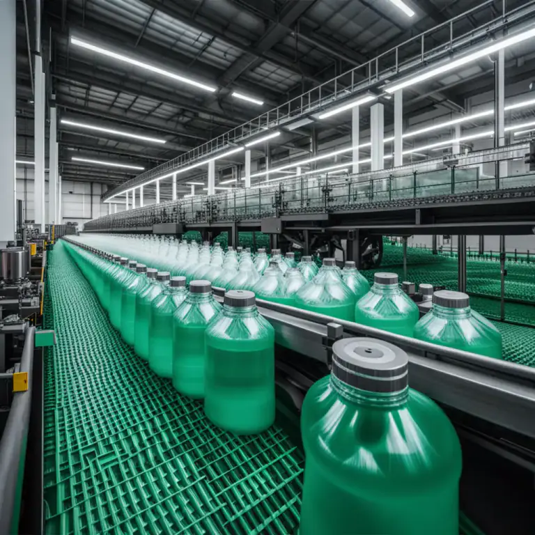 Visual representation of "industrialize" - To make a process in business or agriculture more large-scale and mechanized.