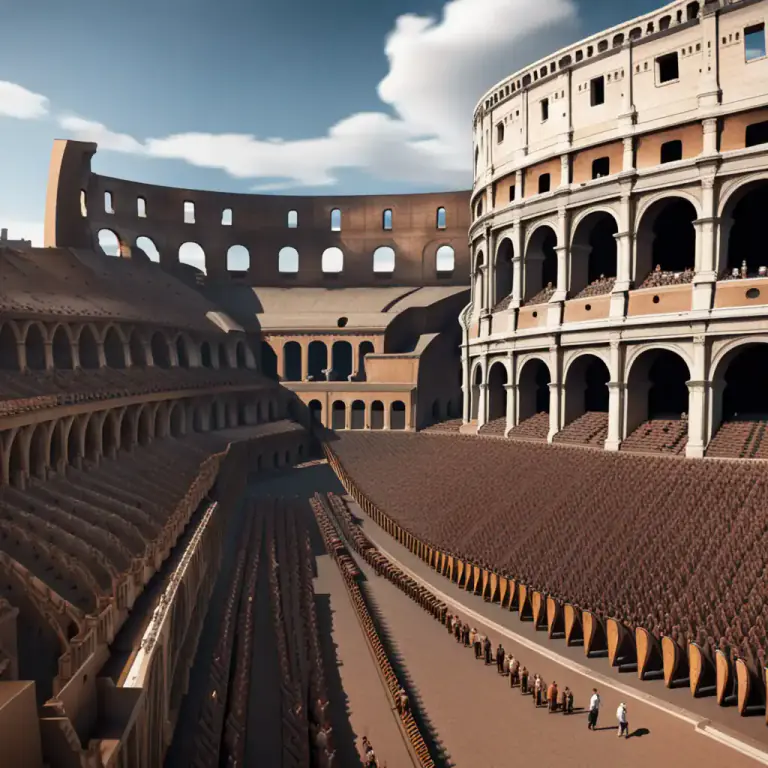Visual representation of "roman" - Relating to Rome or its people.