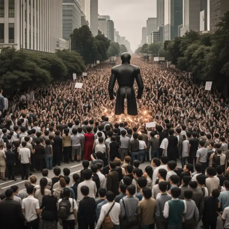 Visual representation of "insurrection" - An act of resisting authority or control