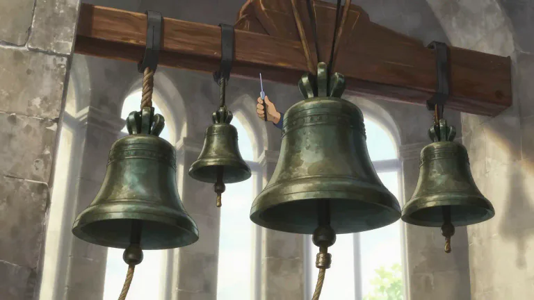 Visual representation of "campanologist" - A person who studies or practices bell-ringing or the science of bells.