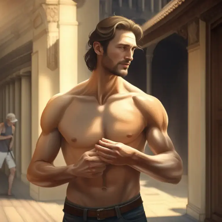 Visual representation of "the shirt off somebody’s back" - To give someone anything they want, even if it leaves you with nothing