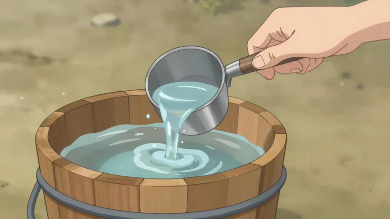 Visual representation of "dipper" - A tool used to take out liquid from a container
