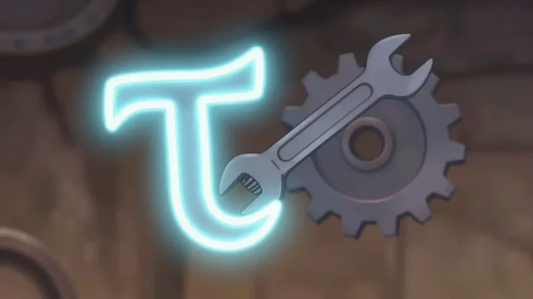 Visual representation of "tau" - The 19th letter of the Greek alphabet.