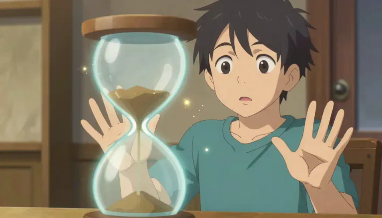 Visual representation of "now" - At the present time or moment