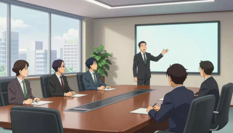 Visual representation of "boardroom" - A room where the people who control a company or organization meet