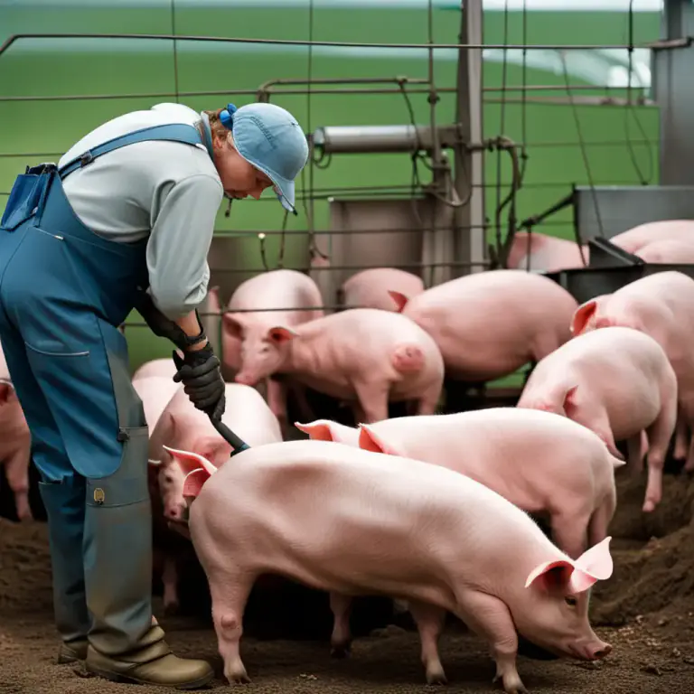 Visual representation of "slaughter" - To kill animals for food usually in large numbers