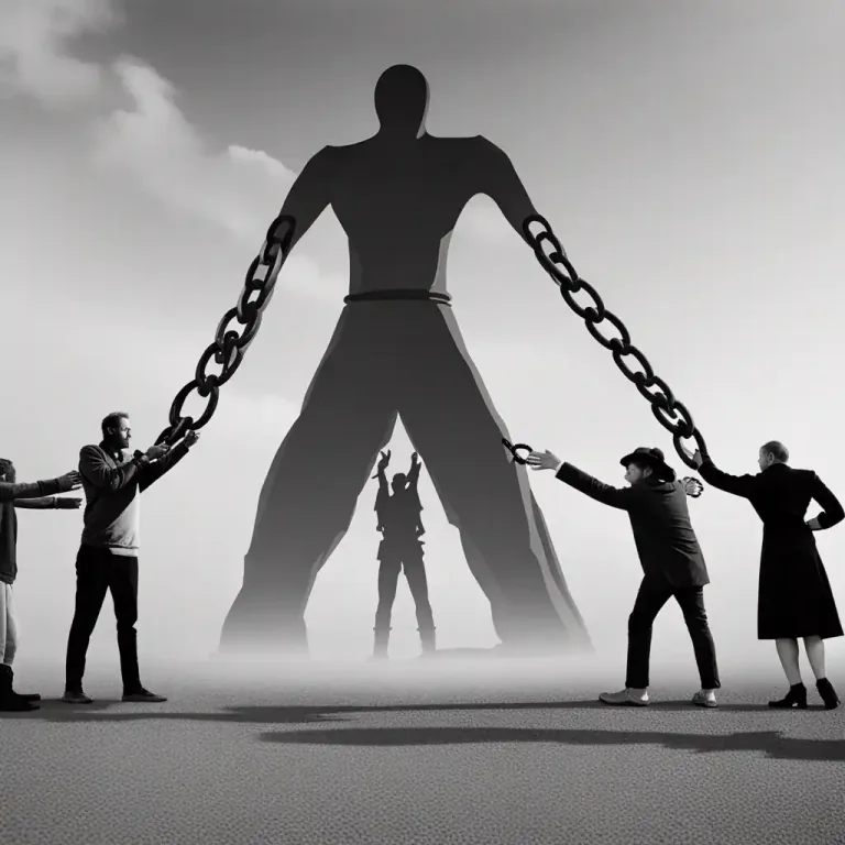 Visual representation of "subject" - Being under control or rule.