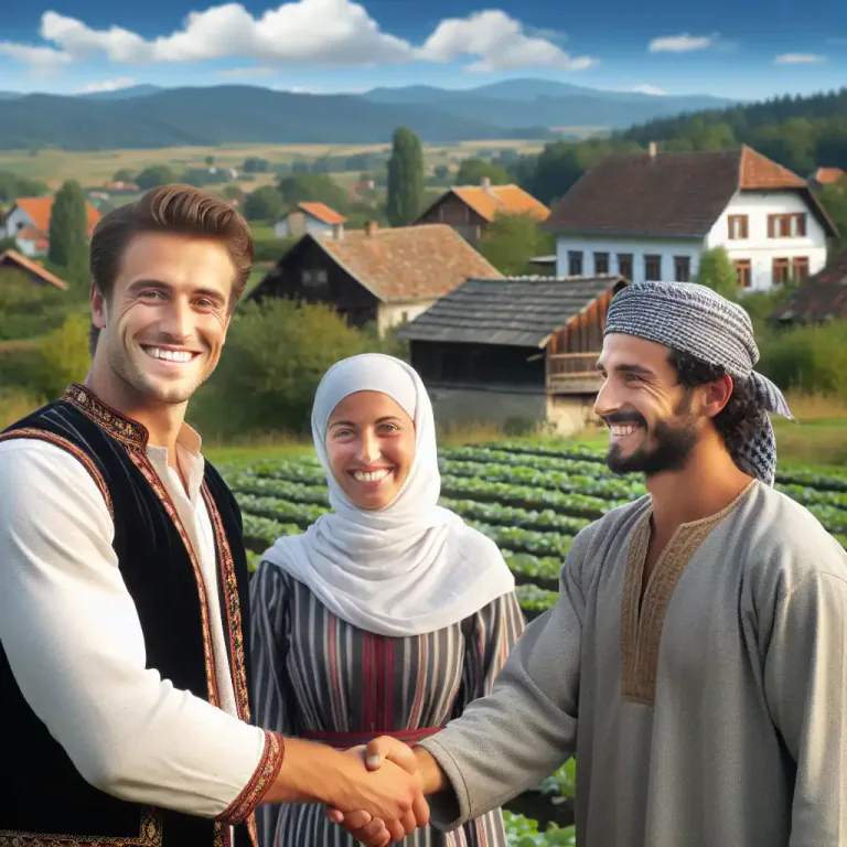 Visual representation of "heartland" - The areas of a country that are far from big cities and where traditional values are important.