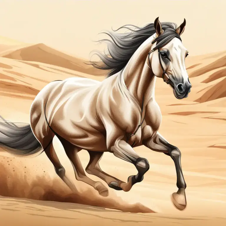 Visual representation of "arab" - A breed of horse that originated from the Arabian Peninsula