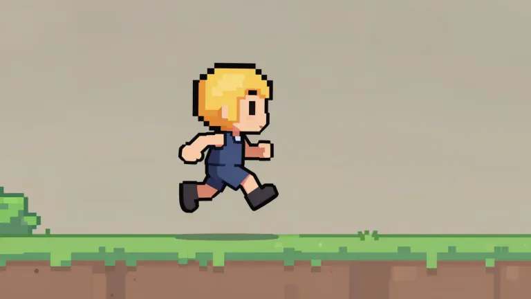 Visual representation of "sprite" - A small image or object in video games that can move independently.