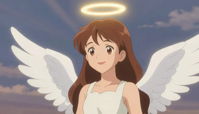Visual representation of "angelic" - Related to angels or very good and kind, like an angel.