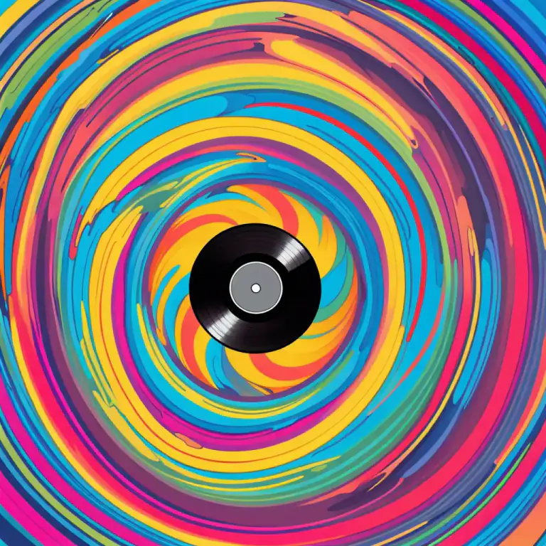 Visual representation of "funky" - Relating to funk music, or music that is funky.