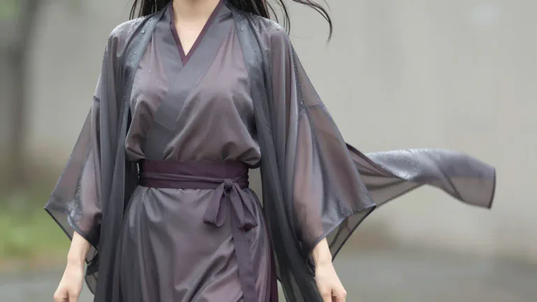 Visual representation of "wrapper" - A garment that is worn over other clothes