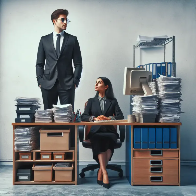 Visual representation of "subordinate" - Being of lower rank, position, less important than someone or something else