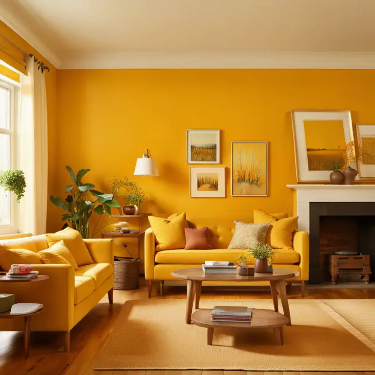 Visual representation of "marigold" - A deep yellow color, resembling the flower marigold.
