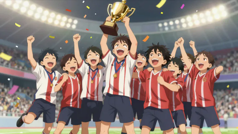 Visual representation of "jubilant" - Extremely happy, especially due to success or victory