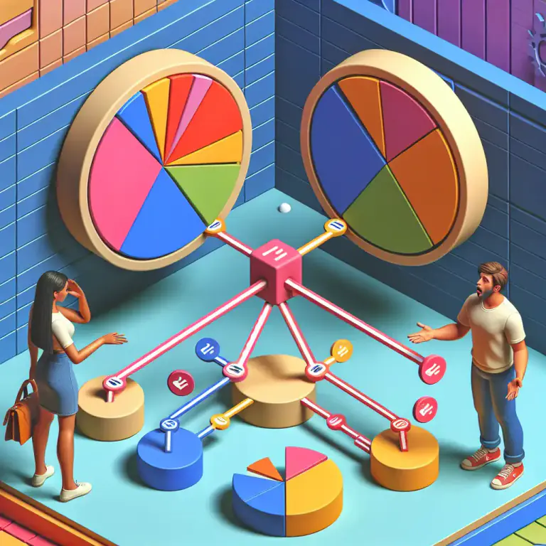 Visual representation of "spurious" - in statistics, a relationship between two variables that is due to their relation to a third variable