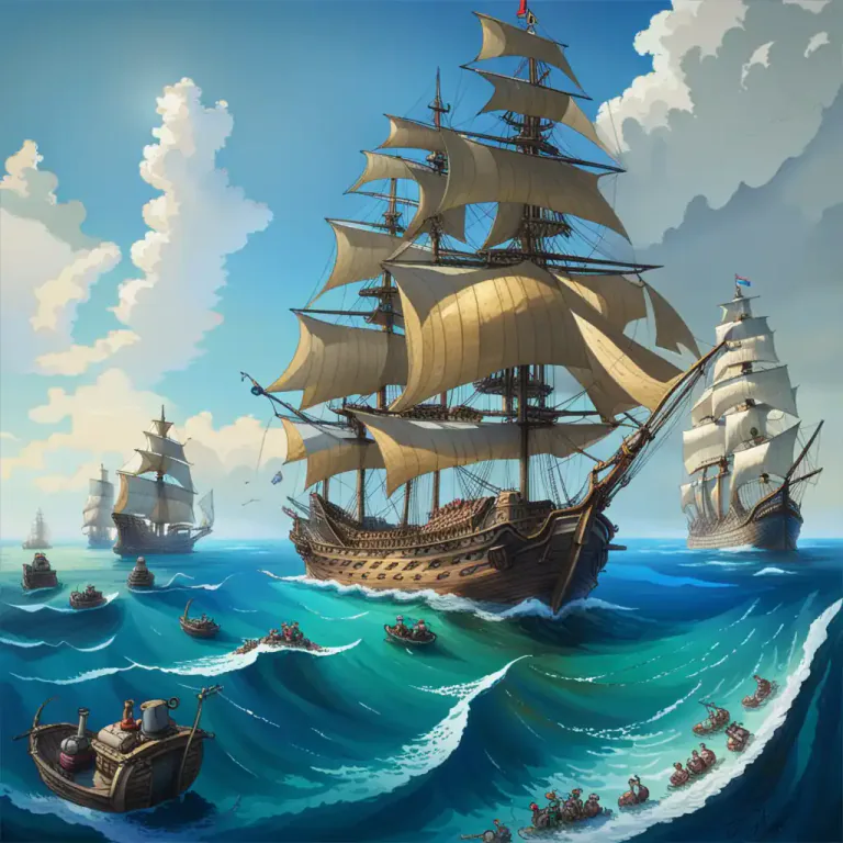 Visual representation of "highway" - The open sea or ocean.