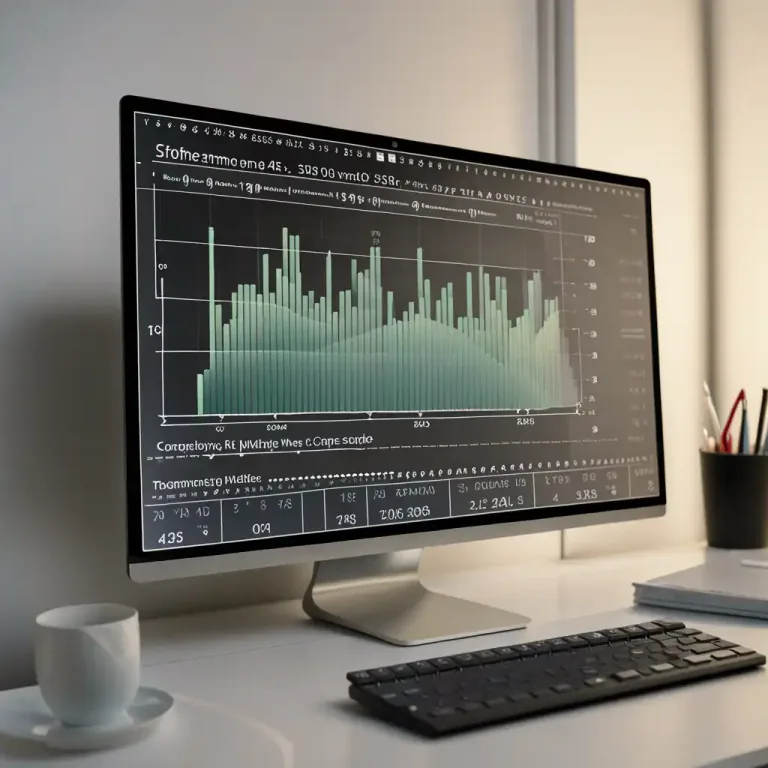 Visual representation of "visualize" - In computing, to present data or information in a pictorial or graphical format, transforming numbers or data into a visual context.
