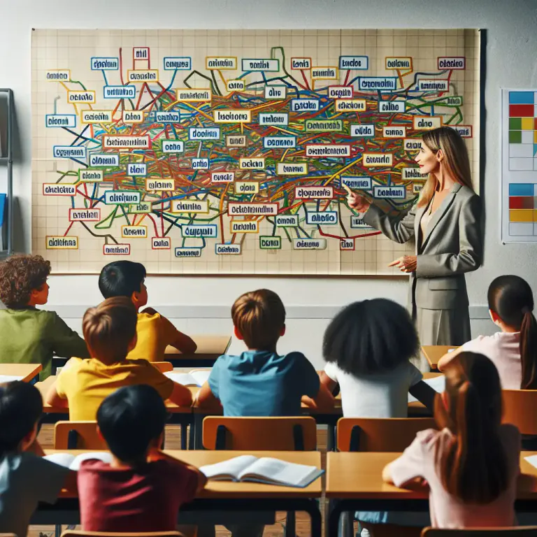 Visual representation of "paradigmatic" - Relating to a set of language items that can be substituted for each other in the same context without changing the meaning.