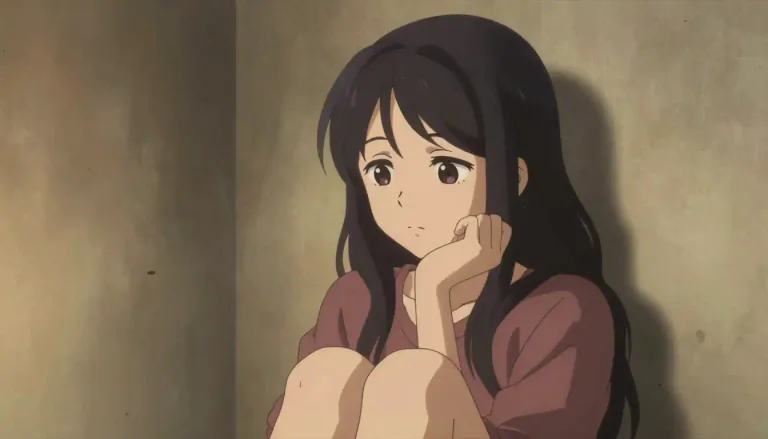 Visual representation of "pensive" - Thinking deeply or seriously about something, usually with a hint of sadness or worry.