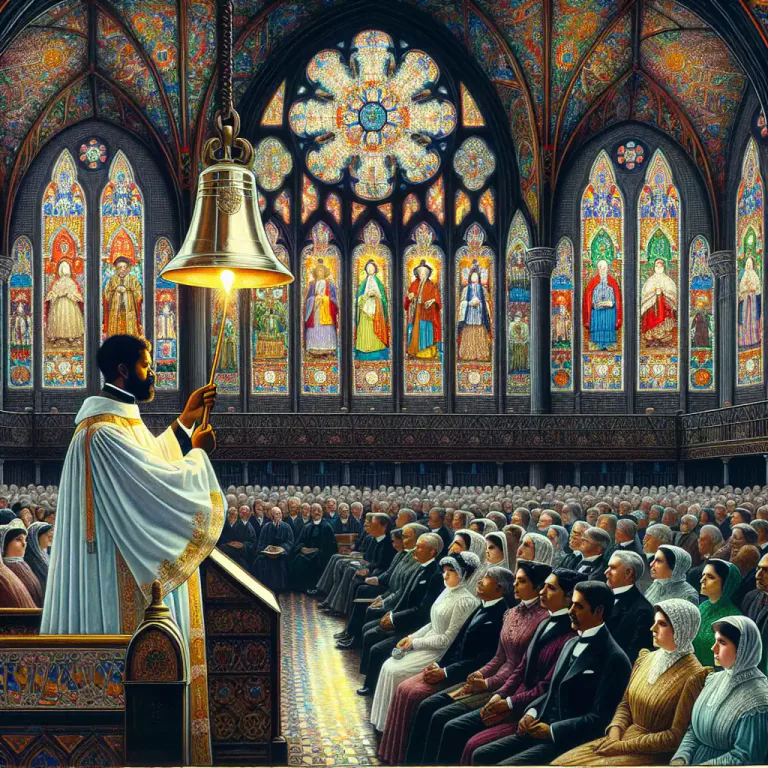 Visual representation of "solemnity" - A formal, dignified rite or ceremony.