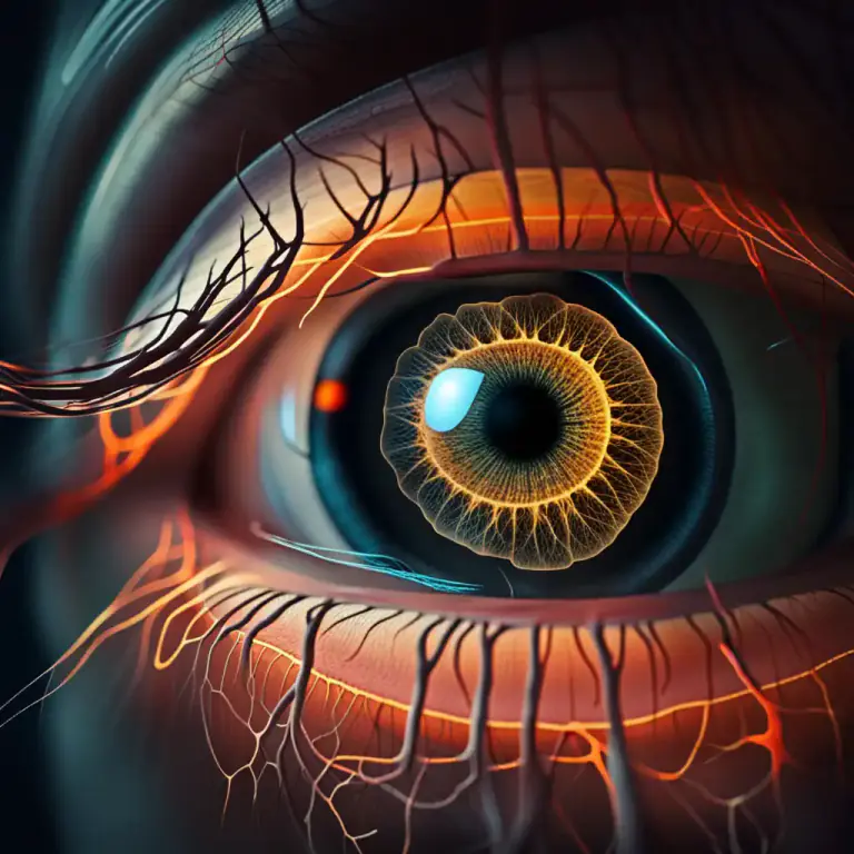 Visual representation of "rod" - A specialized cell in the eye that is sensitive to dark and light