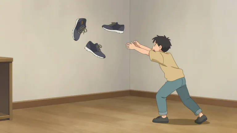 Visual representation of "peg" - To throw something in a specific direction.