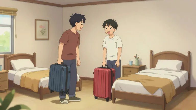 Visual representation of "lodger" - A person who rents and lives in a room in someone else's house.