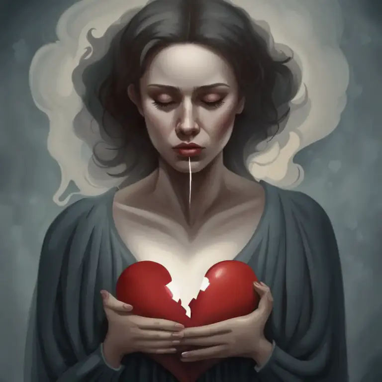 Visual representation of "breast" - Figuratively: heart or feelings