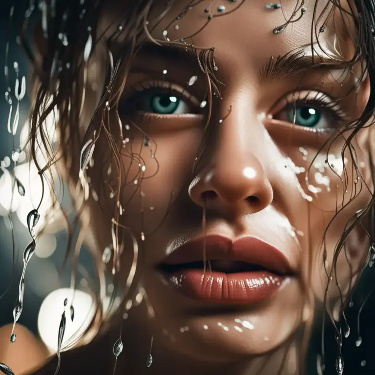 Visual representation of "blink back" - To try to stop tears from coming out of your eyes