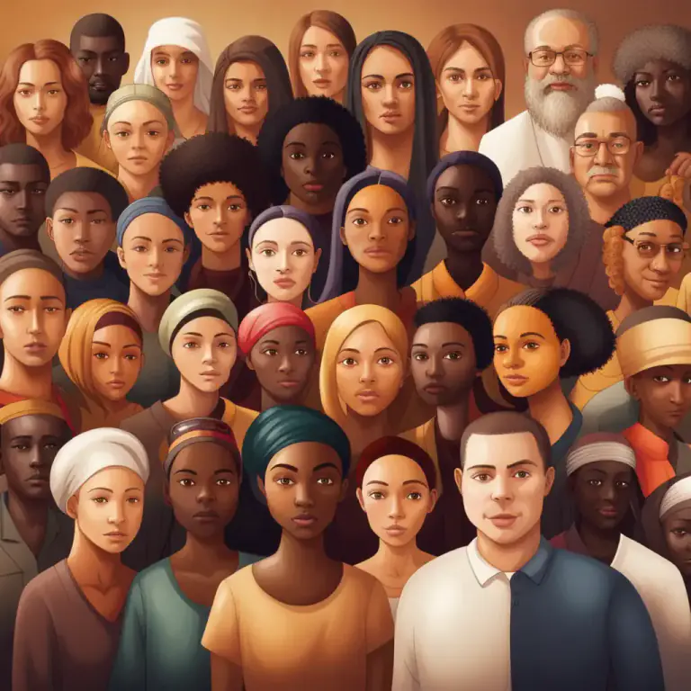 Visual representation of "diversity" - The inclusion of people of different races, cultures, etc., in a group or organization