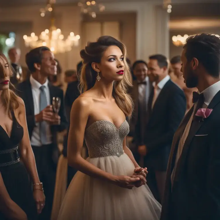 Visual representation of "dressed to kill" - Dressed in a very smart or striking way, usually with the purpose of attracting someone's romantic or sexual interest.