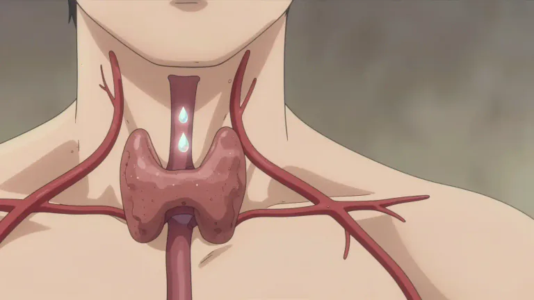 Visual representation of "gland" - A body part which produces and releases substances that help the body to do certain jobs or functions.