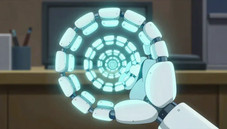 Visual representation of "recursion" - In programming, a process where a function calls itself.
