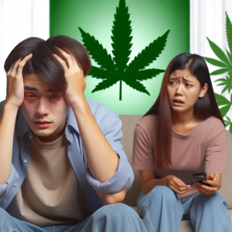 Visual representation of "whitey" - In British slang, it refers to a brief feeling of nausea or a fainting fit brought on by smoking cannabis.