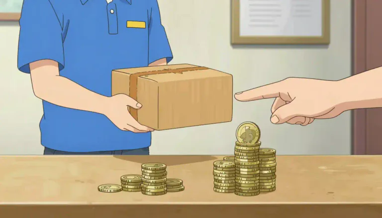 Visual representation of "surcharge" - An extra fee added to the usual cost for something