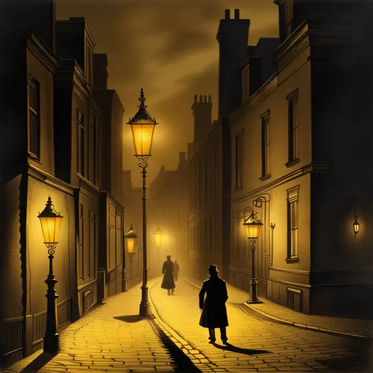 Visual representation of "gaslight" - A type of light which uses gas as a fuel