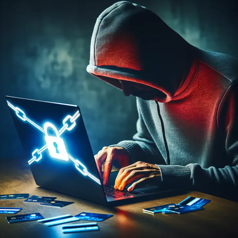 Visual representation of "hack" - use a computer to gain unauthorized access to collect or alter data