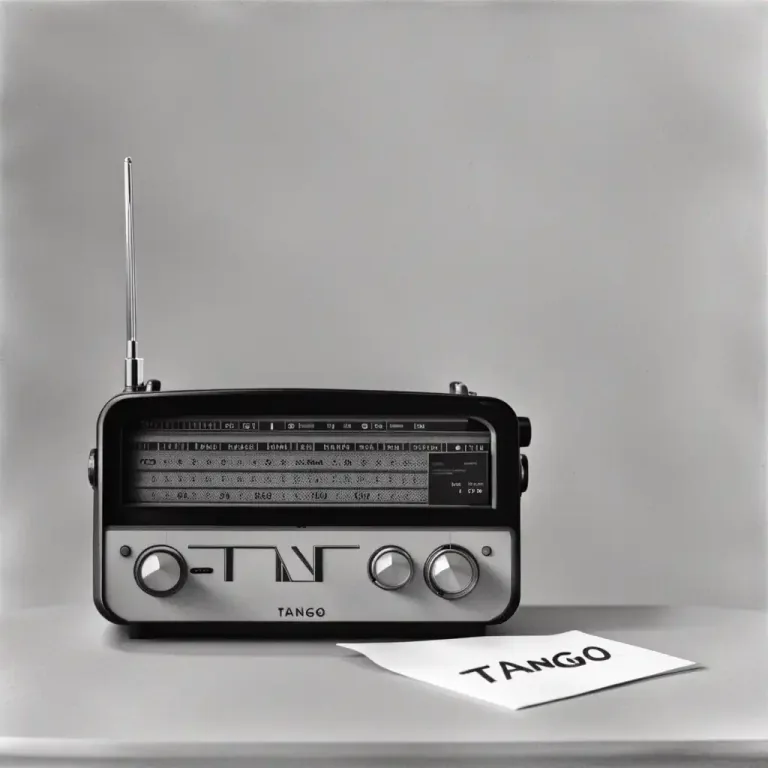 Visual representation of "tango" - The name for the letter 'T' in the NATO phonetic alphabet.