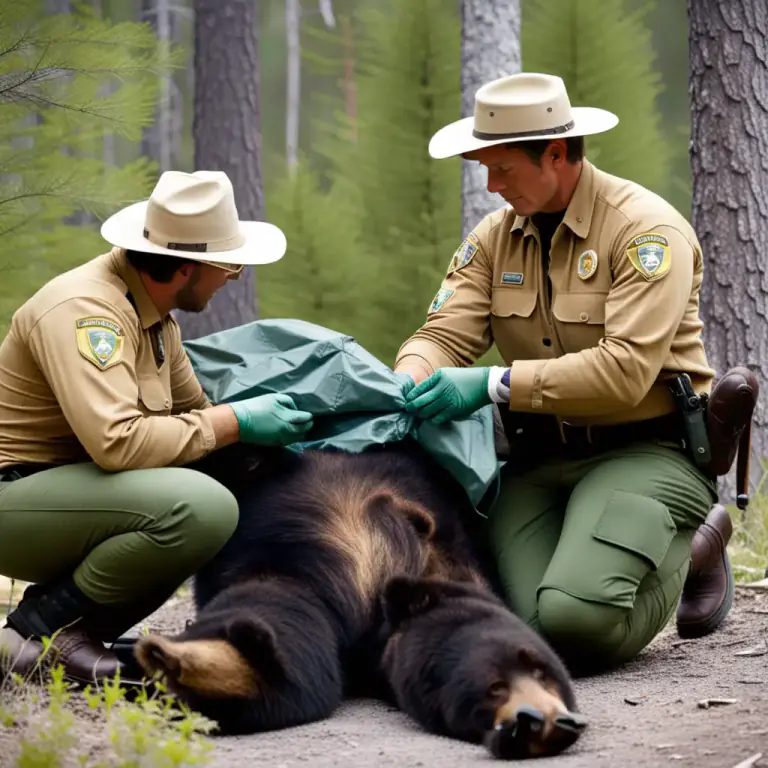 Visual representation of "stun" - In wildlife conservation, to temporarily incapacitate an animal