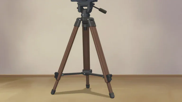 Visual representation of "tripod" - A three-legged stand or support, especially one used for a camera or telescope.