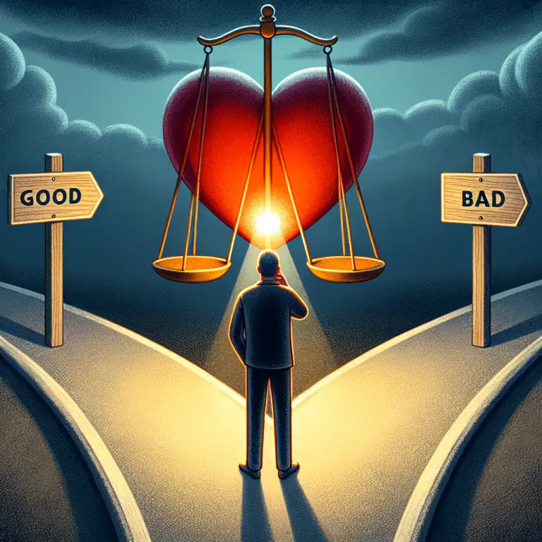 Visual representation of "morality" - The degree to which something complies with moral principles