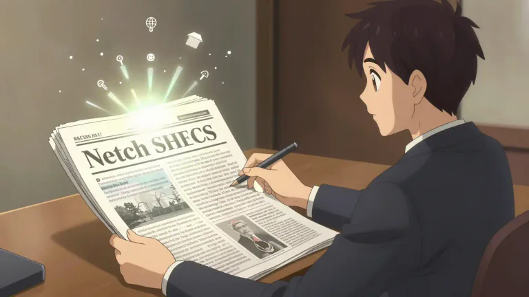 Visual representation of "lede" - The opening sentence or paragraph of a news article that summarizes the story's most important points.