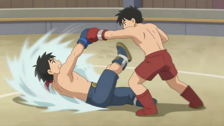 Visual representation of "bring down" - To knock someone or something over by hitting them hard