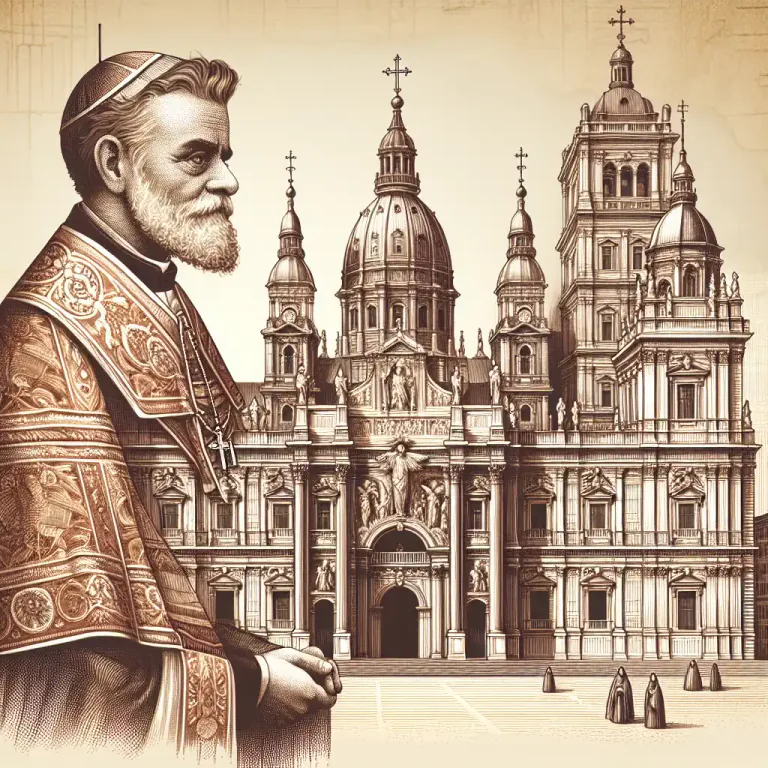 Visual representation of "apostolic" - Relating to the Pope, who is considered the successor of the apostles in the Roman Catholic Church.