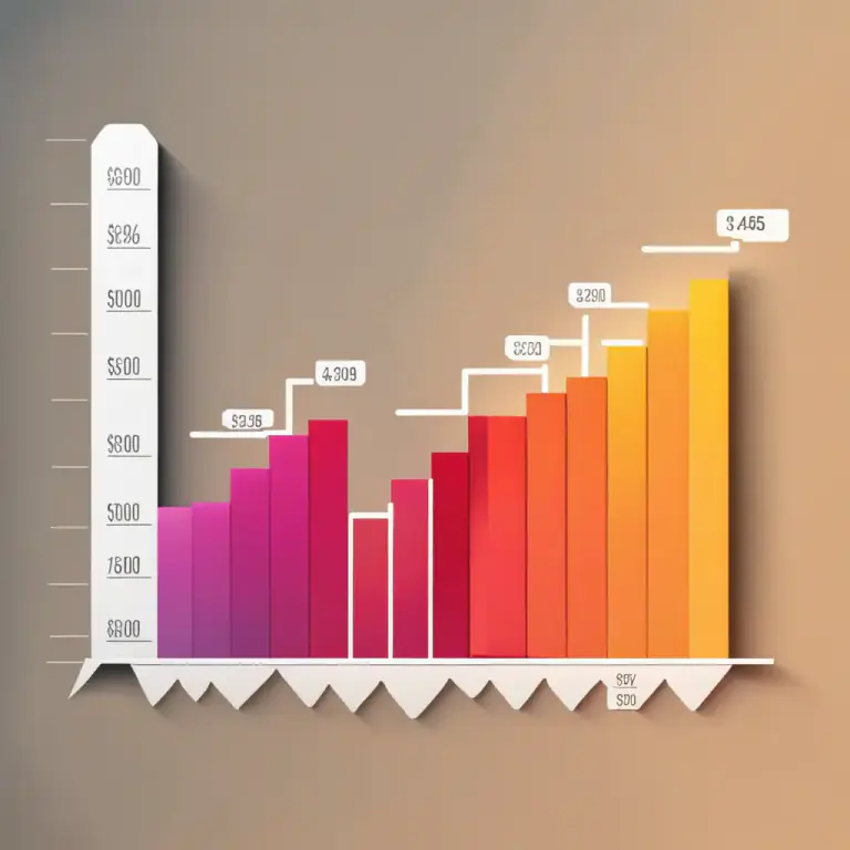 Visual representation of "increment" - The amount or degree by which something changes