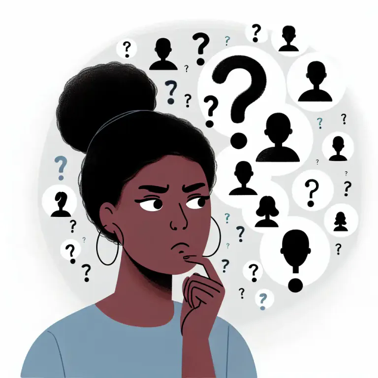 Visual representation of "confusedly" - In a way that shows confusion or without clear understanding.