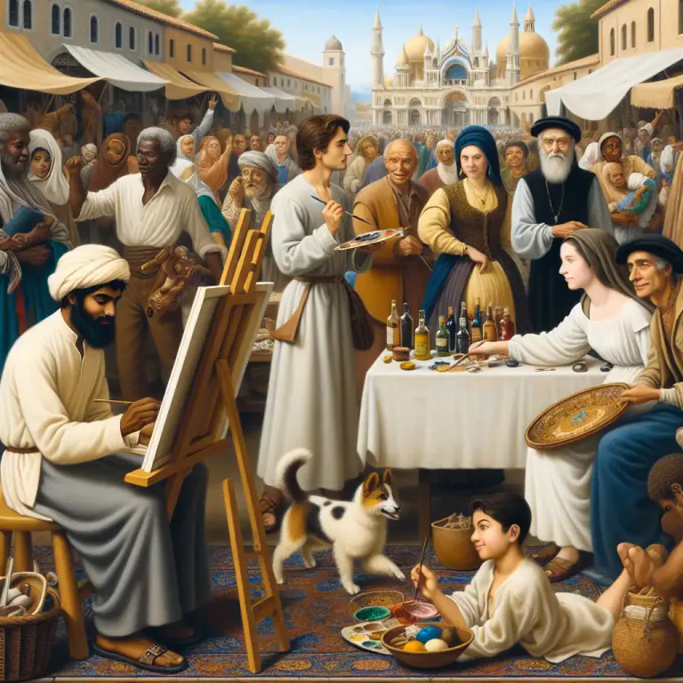 Visual representation of "humanistic" - Of or relating to a movement in the arts that emphasizes the dignity and worth of the individual and active participation in society.